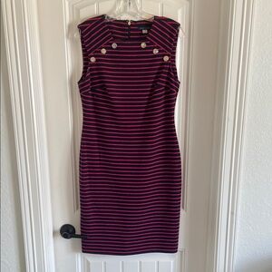 Tommy Hilfiger Red Sleeveless Sheath Mini Dress